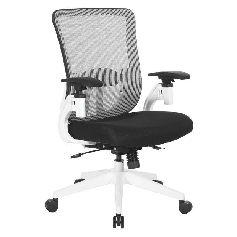 Flash Sale ✔️ Office Star White Vertical Mesh Back Manager's Chair With Black Mesh Fabric Seat 💯 3 Flash Sale ✔️ Office Star White Vertical Mesh Back Manager's Chair With Black Mesh Fabric Seat 💯