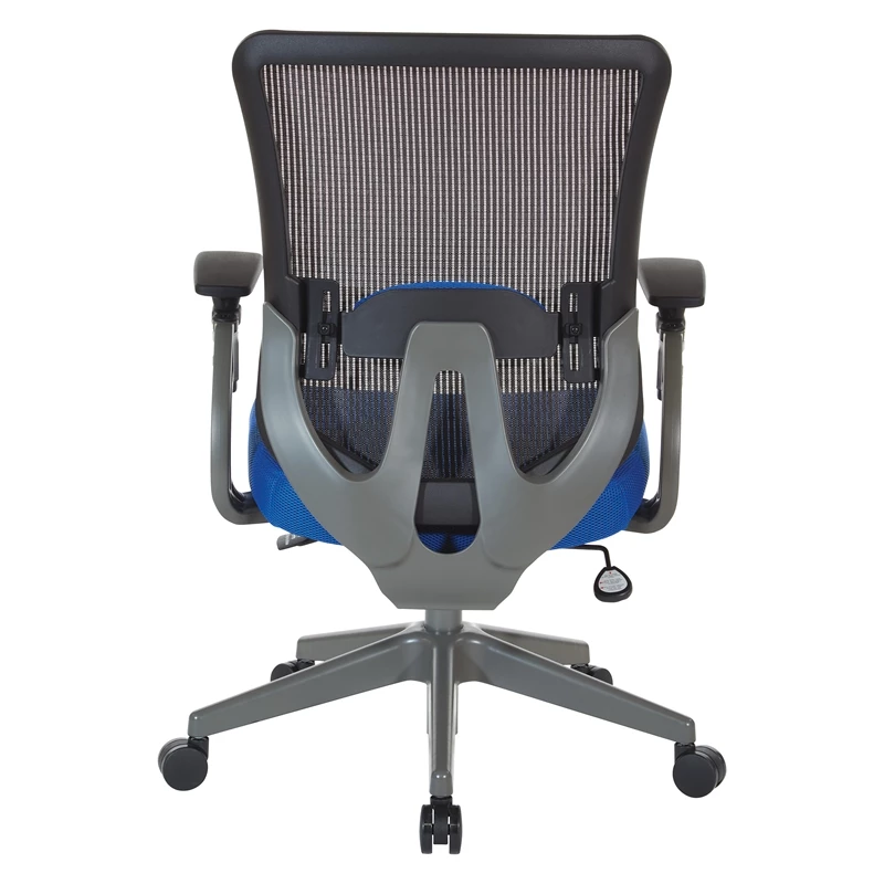 Best Sale 💯 Office Star Gray Vertical Mesh Back Manager's Chair With Blue Mesh Fabric Seat 🎁 7 Best Sale 💯 Office Star Gray Vertical Mesh Back Manager's Chair With Blue Mesh Fabric Seat 🎁 - Image 5