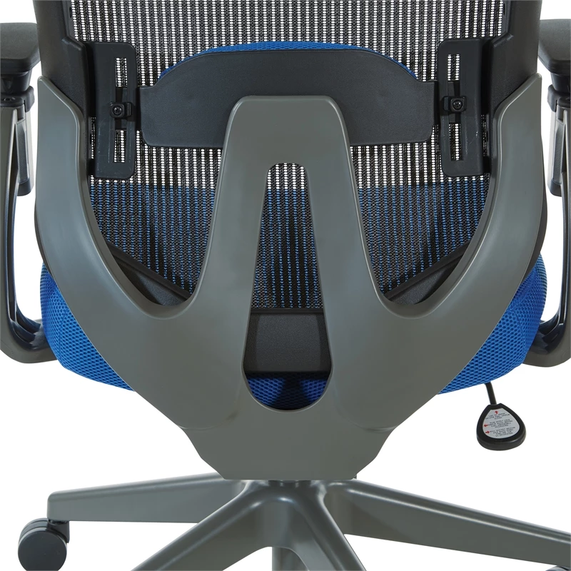 Best Sale 💯 Office Star Gray Vertical Mesh Back Manager's Chair With Blue Mesh Fabric Seat 🎁 10 Best Sale 💯 Office Star Gray Vertical Mesh Back Manager's Chair With Blue Mesh Fabric Seat 🎁 - Image 8