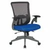 Best Sale 💯 Office Star Gray Vertical Mesh Back Manager's Chair With Blue Mesh Fabric Seat 🎁 -Deals Writing Desks Store 2533948 L