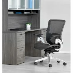 Promo 👏 Office Star Black Vertical Mesh Back Manager's Chair With Black Mesh Fabric Seat 🛒 -Deals Writing Desks Store 2533950 1 L