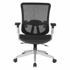 Promo 👏 Office Star Black Vertical Mesh Back Manager's Chair With Black Mesh Fabric Seat 🛒 -Deals Writing Desks Store 2533950 2 L