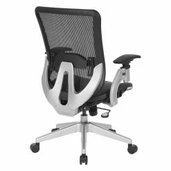 Promo 👏 Office Star Black Vertical Mesh Back Manager's Chair With Black Mesh Fabric Seat 🛒 -Deals Writing Desks Store 2533950 5 L