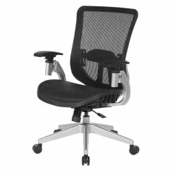 Promo 👏 Office Star Black Vertical Mesh Back Manager's Chair With Black Mesh Fabric Seat 🛒 -Deals Writing Desks Store 2533950 6 L