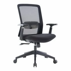 Best Pirce 👏 LeisureMod Ingram Modern Office Task Chair With Adjustable Armrests In Black 🤩