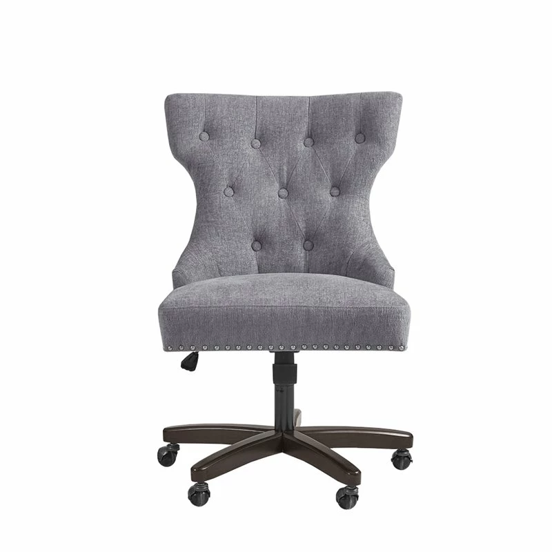 Best Sale 🔥 Olliix Madison Park Erika Polyester Fabric And Solid Wood Office Chair In Gray/Morocco 😀 5 Best Sale 🔥 Olliix Madison Park Erika Polyester Fabric And Solid Wood Office Chair In Gray/Morocco 😀 - Image 3