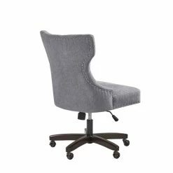 Best Sale 🔥 Olliix Madison Park Erika Polyester Fabric And Solid Wood Office Chair In Gray/Morocco 😀 15 Best Sale 🔥 Olliix Madison Park Erika Polyester Fabric And Solid Wood Office Chair In Gray/Morocco 😀 -Deals Writing Desks Store 2538229 4 L