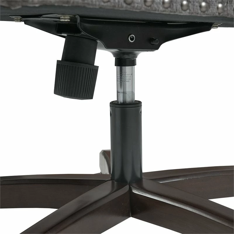 Best Sale 🔥 Olliix Madison Park Erika Polyester Fabric And Solid Wood Office Chair In Gray/Morocco 😀 9 Best Sale 🔥 Olliix Madison Park Erika Polyester Fabric And Solid Wood Office Chair In Gray/Morocco 😀 - Image 7