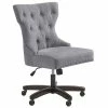 Best Sale 🔥 Olliix Madison Park Erika Polyester Fabric And Solid Wood Office Chair In Gray/Morocco 😀 -Deals Writing Desks Store 2538229 L