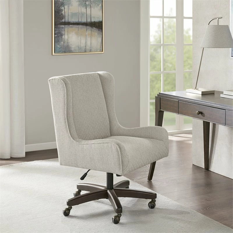 Cheap โญ Olliix Madison Park Gable Polyester Fabric And Solid Wood Office Chair In Cream/Morocco ๐ 4 Cheap โญ Olliix Madison Park Gable Polyester Fabric And Solid Wood Office Chair In Cream/Morocco ๐ - Image 2