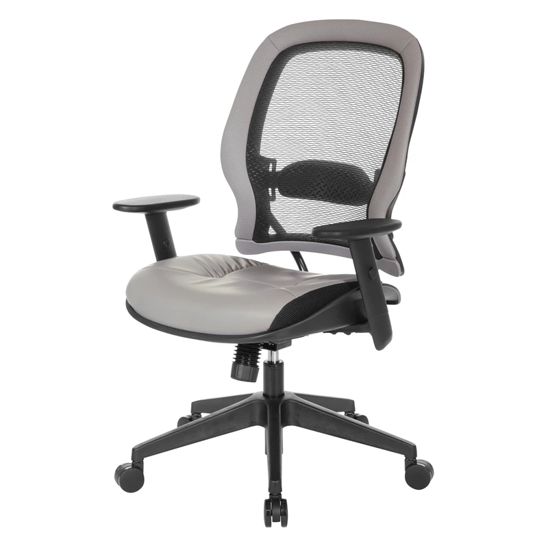 Hot Sale ๐ Office Star Dark Air Grid Back Managers Office Chair With Dillon Stratus Gray Fabric Seat ๐งจ 4 Hot Sale ๐ Office Star Dark Air Grid Back Managers Office Chair With Dillon Stratus Gray Fabric Seat ๐งจ - Image 2