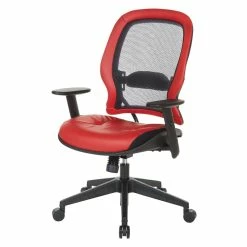 Best Sale 👍 Office Star Dark Air Grid Back Managers Office Chair With Dillon 💄 Lipstick Red Fabric Seat ✨ -Deals Writing Desks Store 2547638 1 L 1