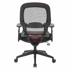 Best Sale 👍 Office Star Dark Air Grid Back Managers Office Chair With Dillon 💄 Lipstick Red Fabric Seat ✨ -Deals Writing Desks Store 2547638 5 L