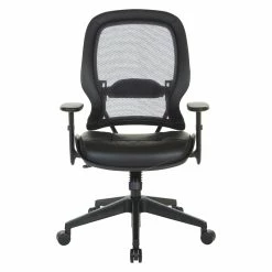 New 💯 Office Star Dark Air Grid Back Managers Office Chair With Dillon Black Fabric Seat 🧨 -Deals Writing Desks Store 2547640 3 L