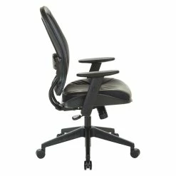 New 💯 Office Star Dark Air Grid Back Managers Office Chair With Dillon Black Fabric Seat 🧨 -Deals Writing Desks Store 2547640 4 L