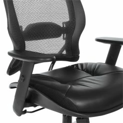 New 💯 Office Star Dark Air Grid Back Managers Office Chair With Dillon Black Fabric Seat 🧨 -Deals Writing Desks Store 2547640 7 L