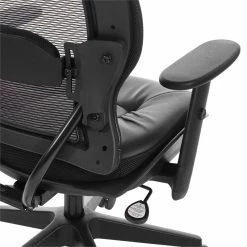 New 💯 Office Star Dark Air Grid Back Managers Office Chair With Dillon Black Fabric Seat 🧨 -Deals Writing Desks Store 2547640 8 L