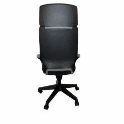 Promo 😉 Unique Furniture Highback Polyester Fabric Seat Office Chair In Black 🔔 -Deals Writing Desks Store 2557963 2 L
