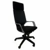 Promo 😉 Unique Furniture Highback Polyester Fabric Seat Office Chair In Black 🔔