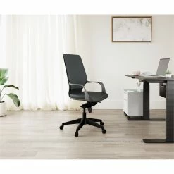 New 🎁 Unique Furniture Contemporary Fabric Seat Office Chair In Gray 🎁 9 New 🎁 Unique Furniture Contemporary Fabric Seat Office Chair In Gray 🎁 -Deals Writing Desks Store 2557964 3 L