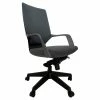 New 🎁 Unique Furniture Contemporary Fabric Seat Office Chair In Gray 🎁 -Deals Writing Desks Store 2557964 L
