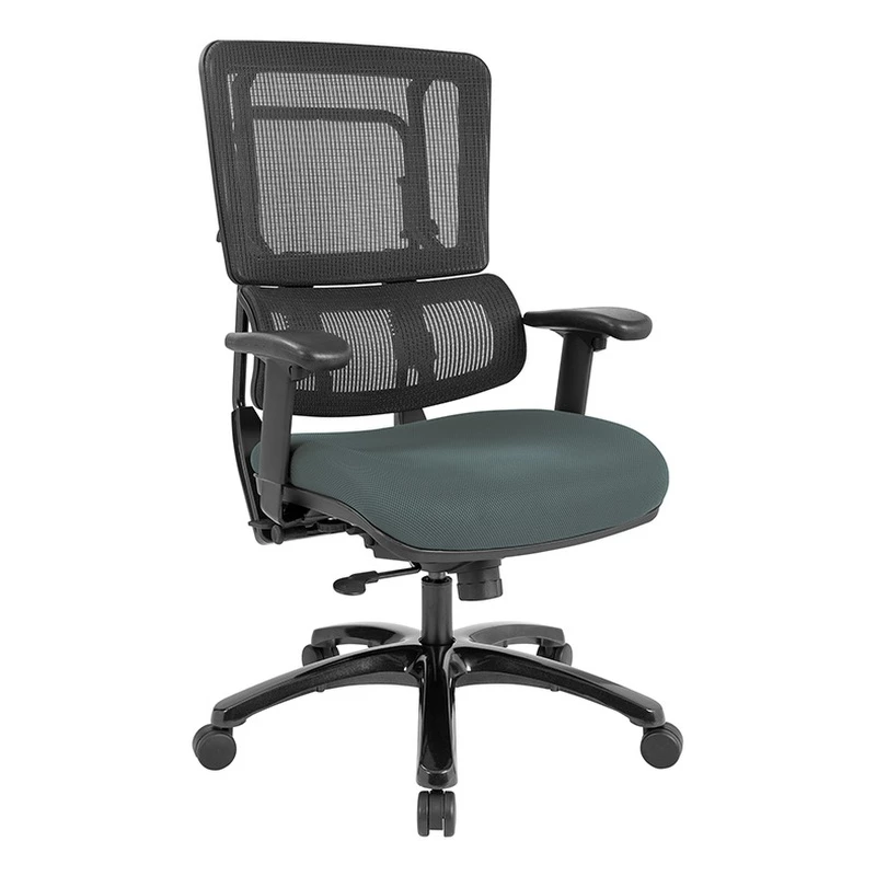 New ๐ Office Star Vertical Black Mesh Back Chair In Gray Custom Fabric Seat ๐คฉ 3 New ๐ Office Star Vertical Black Mesh Back Chair In Gray Custom Fabric Seat ๐คฉ