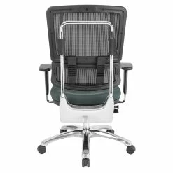 Brand new ⌛ Office Star Vertical Black Mesh Back Chair In Gray Fabric Mesh 💯 -Deals Writing Desks Store 2558106 4 L