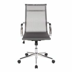 Budget 🤩 LumiSource Mirage Mesh Fabric And Metal Office Chair In Chrome/Silver 😉 13 Budget 🤩 LumiSource Mirage Mesh Fabric And Metal Office Chair In Chrome/Silver 😉 -Deals Writing Desks Store 2561262 2 L