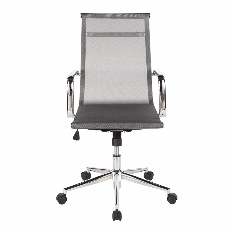 Budget 🤩 LumiSource Mirage Mesh Fabric And Metal Office Chair In Chrome/Silver 😉 5 Budget 🤩 LumiSource Mirage Mesh Fabric And Metal Office Chair In Chrome/Silver 😉 - Image 3