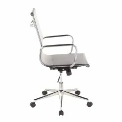 Budget 🤩 LumiSource Mirage Mesh Fabric And Metal Office Chair In Chrome/Silver 😉 14 Budget 🤩 LumiSource Mirage Mesh Fabric And Metal Office Chair In Chrome/Silver 😉 -Deals Writing Desks Store 2561262 3 L