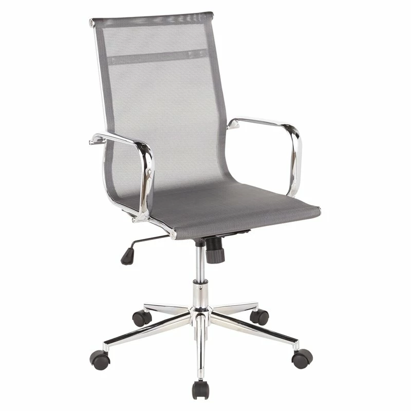 Budget 🤩 LumiSource Mirage Mesh Fabric And Metal Office Chair In Chrome/Silver 😉 3 Budget 🤩 LumiSource Mirage Mesh Fabric And Metal Office Chair In Chrome/Silver 😉