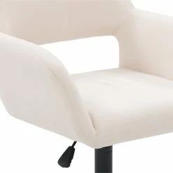 Flash Sale ⭐ Atlin Designs Fabric Upholstered Task Chair In Off White 🔥 -Deals Writing Desks Store 2561608 L