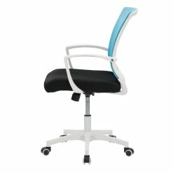 New 🛒 UrbanPro Ergonomic Fabric Mesh Back Office Chair In Teal Blue 🌟 -Deals Writing Desks Store 2561819 12 L