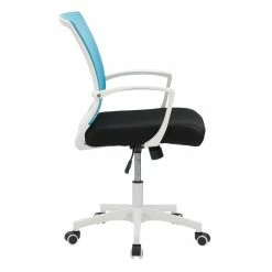 New 🛒 UrbanPro Ergonomic Fabric Mesh Back Office Chair In Teal Blue 🌟 -Deals Writing Desks Store 2561819 9 L