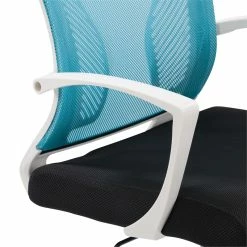 New 🛒 UrbanPro Ergonomic Fabric Mesh Back Office Chair In Teal Blue 🌟 -Deals Writing Desks Store 2561819 L