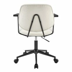 Coupon ⌛ New Pacific Direct Noah 21.5" Fabric Plywood Swivel Office Arm Chair In Ivory ✨ -Deals Writing Desks Store 2568961 3 L