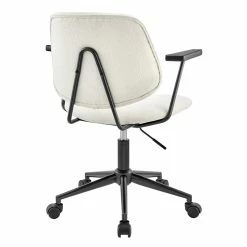 Coupon ⌛ New Pacific Direct Noah 21.5" Fabric Plywood Swivel Office Arm Chair In Ivory ✨ -Deals Writing Desks Store 2568961 4 L