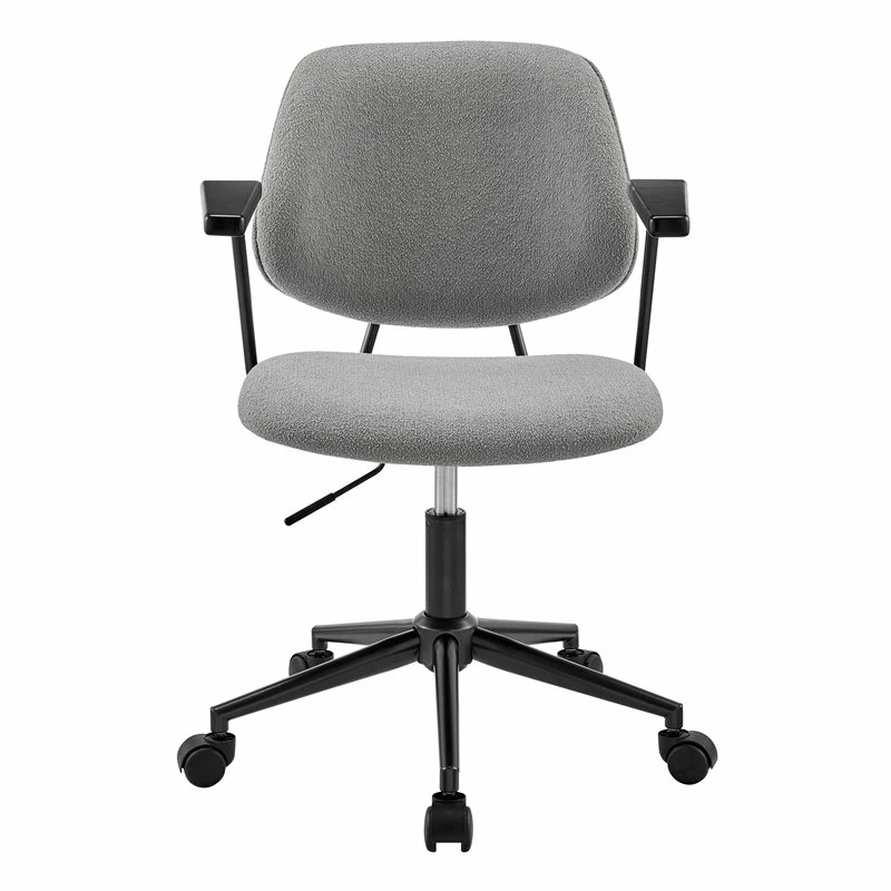 Budget ๐งจ New Pacific Direct Noah 21.5" Fabric And Plywood Swivel Office Arm Chair In Gray ๐ฏ 4 Budget ๐งจ New Pacific Direct Noah 21.5" Fabric And Plywood Swivel Office Arm Chair In Gray ๐ฏ - Image 2