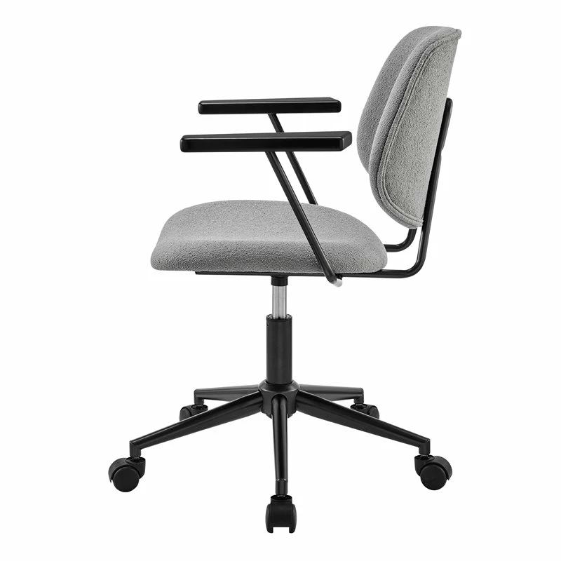 Budget ๐งจ New Pacific Direct Noah 21.5" Fabric And Plywood Swivel Office Arm Chair In Gray ๐ฏ 5 Budget ๐งจ New Pacific Direct Noah 21.5" Fabric And Plywood Swivel Office Arm Chair In Gray ๐ฏ - Image 3