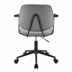Budget ๐งจ New Pacific Direct Noah 21.5" Fabric And Plywood Swivel Office Arm Chair In Gray ๐ฏ 14 Budget ๐งจ New Pacific Direct Noah 21.5" Fabric And Plywood Swivel Office Arm Chair In Gray ๐ฏ -Deals Writing Desks Store 2568962 3 L