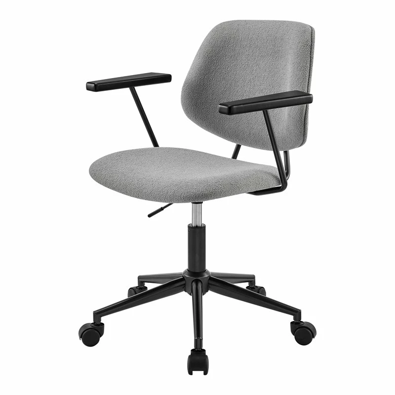 Budget ๐งจ New Pacific Direct Noah 21.5" Fabric And Plywood Swivel Office Arm Chair In Gray ๐ฏ 3 Budget ๐งจ New Pacific Direct Noah 21.5" Fabric And Plywood Swivel Office Arm Chair In Gray ๐ฏ