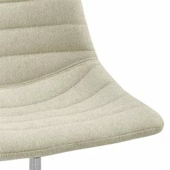 Discount ✔️ New Pacific Direct Claire 22" Fabric And Plywood Swivel Office Chair In Cream 🎁 -Deals Writing Desks Store 2568982 5 L