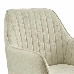 Flash Sale 🤩 New Pacific Direct Thompson 18.5" Fabric Swivel Office Arm Chair In Cream 🌟 -Deals Writing Desks Store 2568985 5 L
