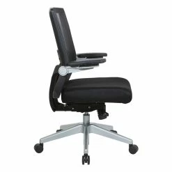 Buy 😉 Office Star Manager's Chair With Breathable Mesh Back And Black Fabric Seat ✔️ 10 Buy 😉 Office Star Manager's Chair With Breathable Mesh Back And Black Fabric Seat ✔️ -Deals Writing Desks Store 2573914 2 L