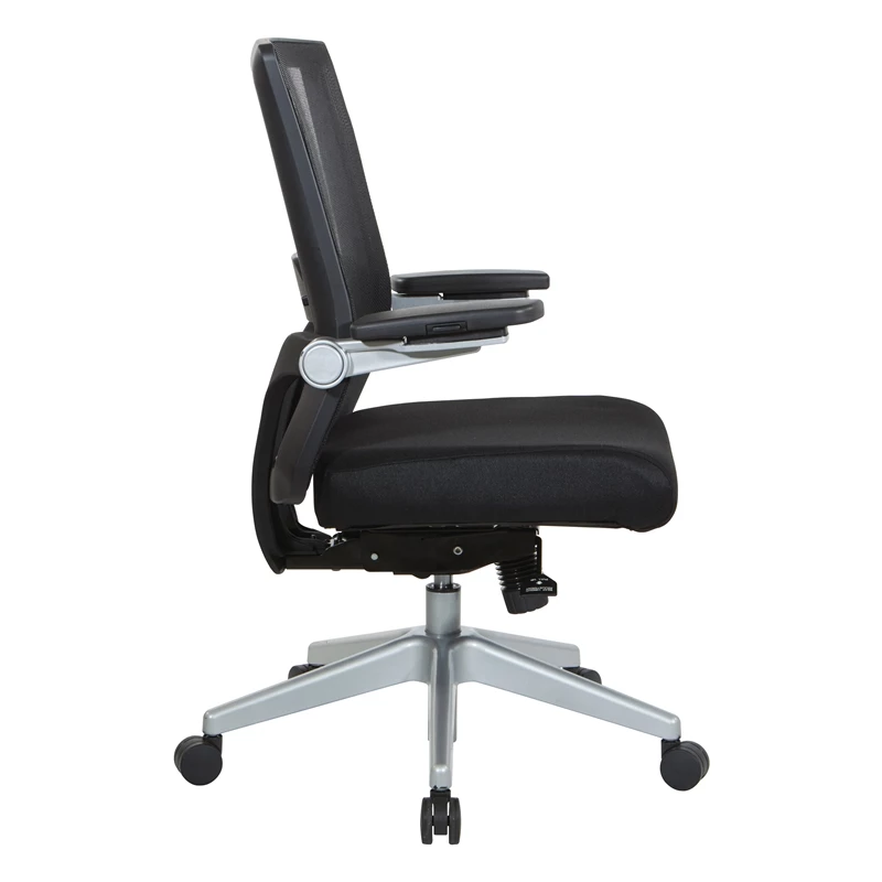 Buy 😉 Office Star Manager's Chair With Breathable Mesh Back And Black Fabric Seat ✔️ 5 Buy 😉 Office Star Manager's Chair With Breathable Mesh Back And Black Fabric Seat ✔️ - Image 3