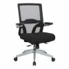 Buy 😉 Office Star Manager's Chair With Breathable Mesh Back And Black Fabric Seat ✔️ -Deals Writing Desks Store 2573914 L