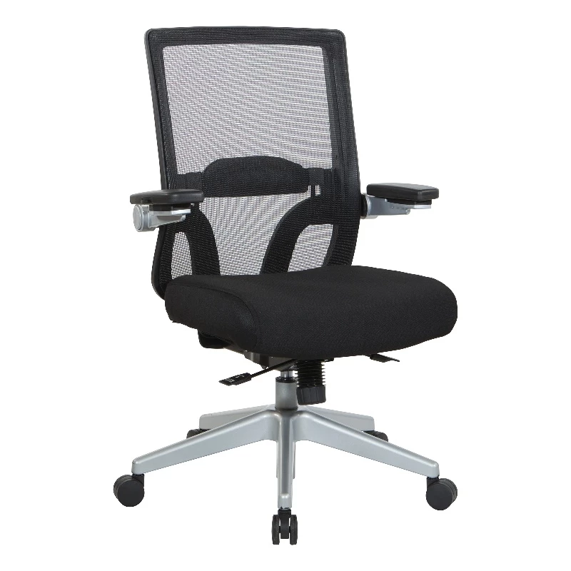 Buy 😉 Office Star Manager's Chair With Breathable Mesh Back And Black Fabric Seat ✔️ 3 Buy 😉 Office Star Manager's Chair With Breathable Mesh Back And Black Fabric Seat ✔️