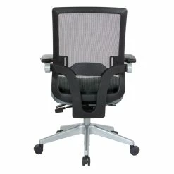 Coupon ✨ Office Star Manager's Chair With Breathable Mesh Back And Blue Fabric Seat 🛒 -Deals Writing Desks Store 2573918 4 L