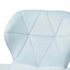 Buy 😀 Baxton Studio Savara Aqua Velvet Fabric And Gold Metal Swivel Office Chair ⌛ -Deals Writing Desks Store 2574322 5 L