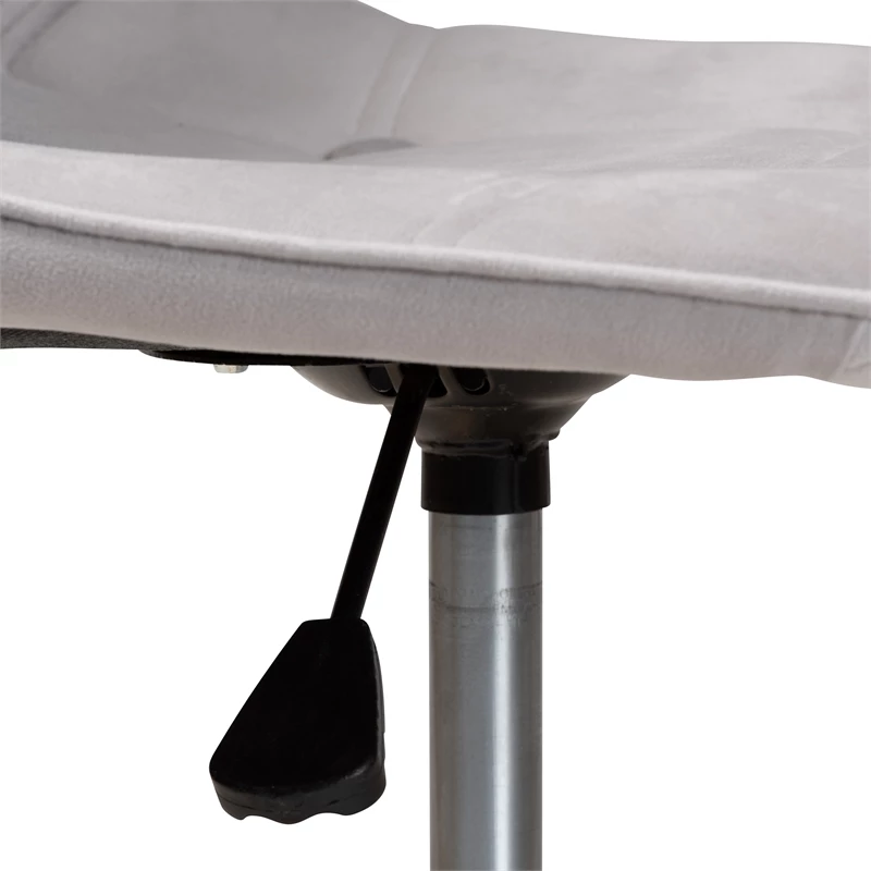 Hot Sale 👏 Baxton Studio Kabira Grey Velvet Fabric And Gold Metal Swivel Office Chair 🛒 10 Hot Sale 👏 Baxton Studio Kabira Grey Velvet Fabric And Gold Metal Swivel Office Chair 🛒 - Image 8